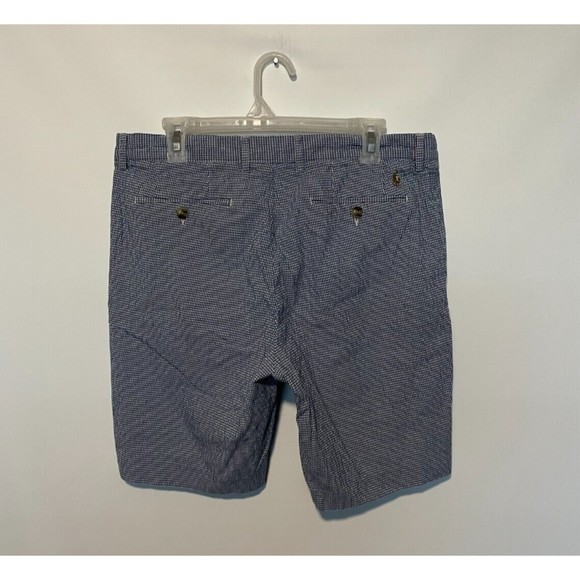 Polo Ralph Lauren Shorts Mens 33 Blue Chino Seersucker Stretch Classic Fit 9" - Picture 4 of 9